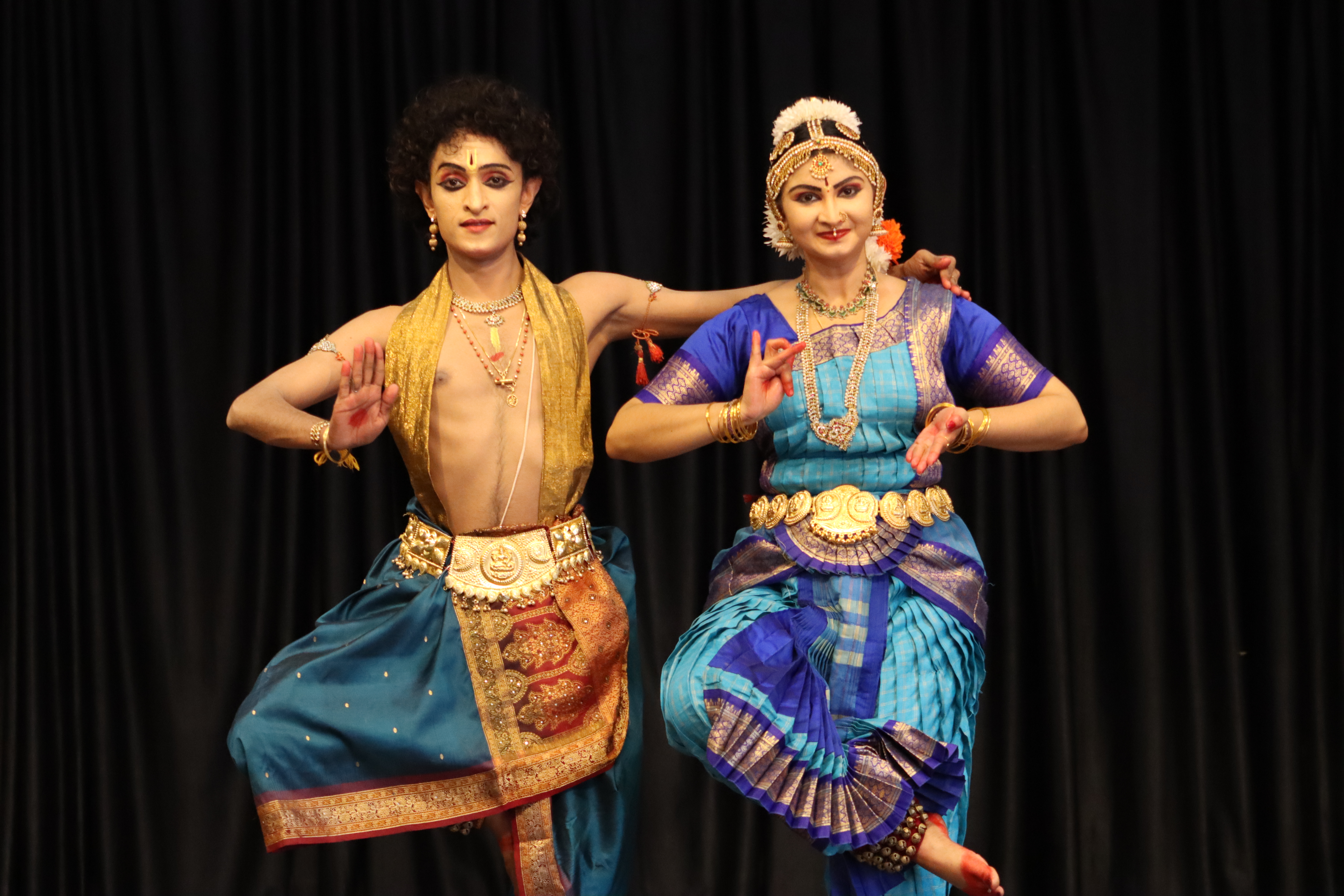 Aparna Madhu demonstrating Bharatanatyam mudras